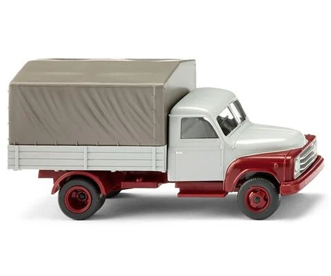Hanomag L 28 Flatbed Truck in Grey - WIKING