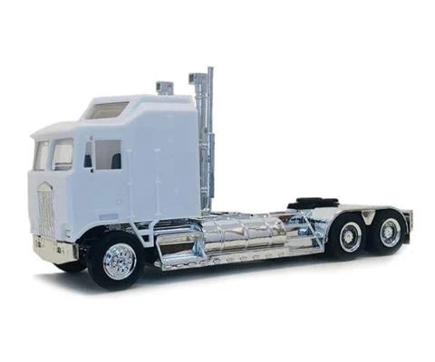 Kenworth K100 with 5-Bar Grill and XXLChassis in White - Cab Only