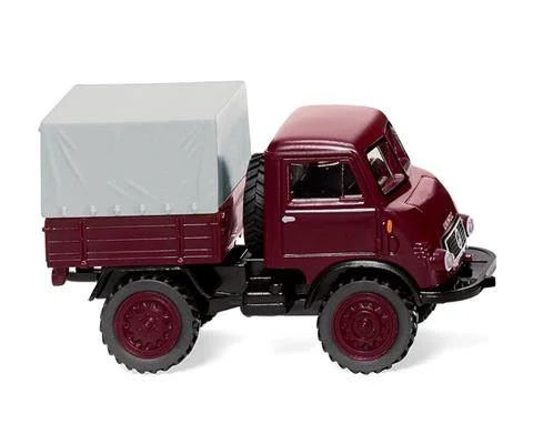 Unimog U 402 in Burgundy - WIKING