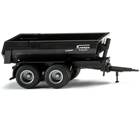 Krampe Halfpipe Dump Trailer in Black - WIKING