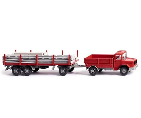 Magirus-Deutz Truck with Scaffolding Trailer