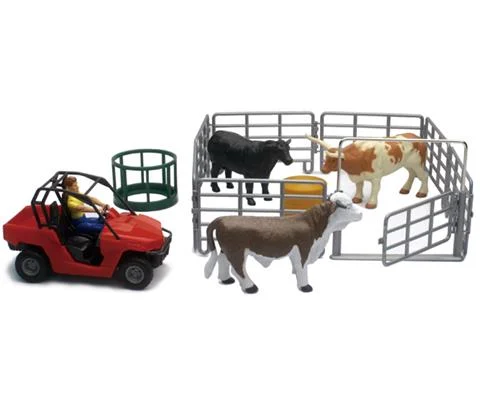 Country Life Cow Corral Playset - NEW-RAY