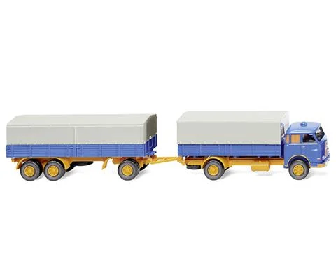 MAN Pausbacke Platform Trailer Truck - WIKING