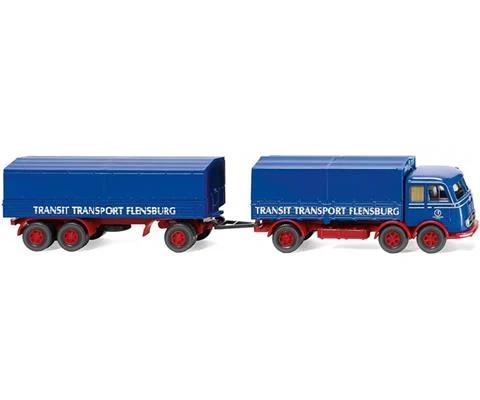Transit Transport Flensburg- Mercedes-Benz LP 333 Millipede Flatbed Road Train