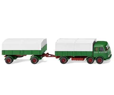1958-61 Mercedes-Benz LP 333 Flatbed Roadtrain in Grass Green