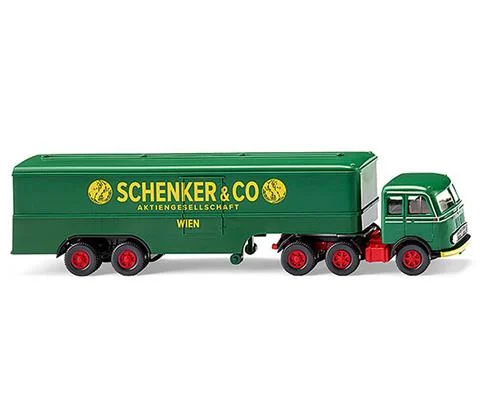 Schenker - Mercedes-Benz LPS 333 with Box Trailer