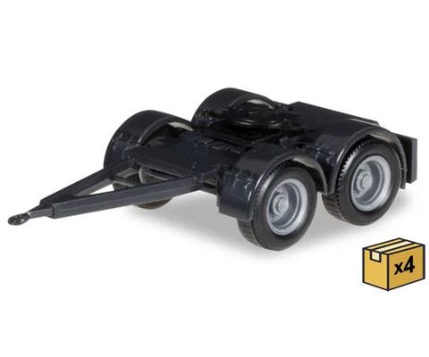 2-Axle Dolly in Black - 4 Pieces