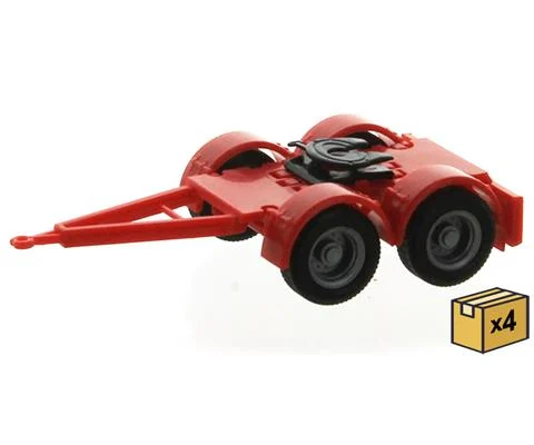 2-Axle Dolly in Red - 4 Pieces