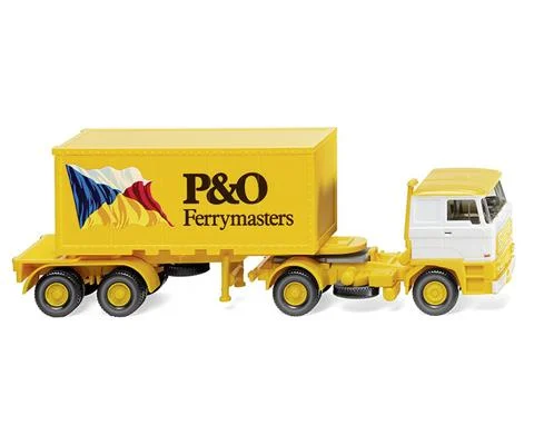 P O Ferrymasters - DAF Tractor with Container Trailer and 20 Container