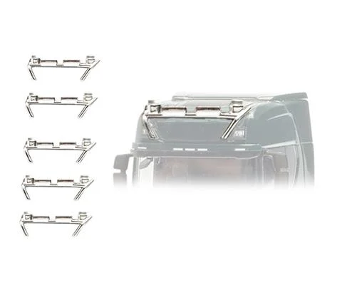 Lamp Bracket in Chrome with Signal Lights Accessories - 6 pieces