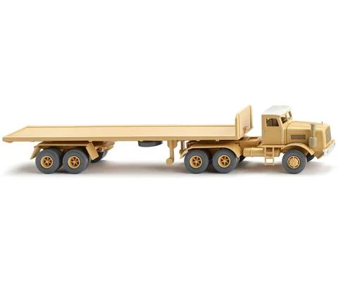 1962-64 Kaelble Cab and Flatbed Trailer in Sand Yellow