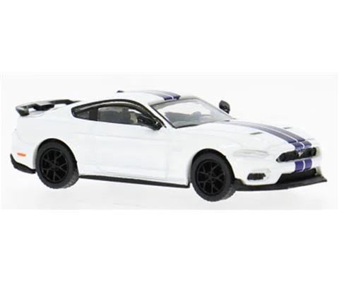 2020 Ford Mustang Mach I in White and Dark Blue - PCX87