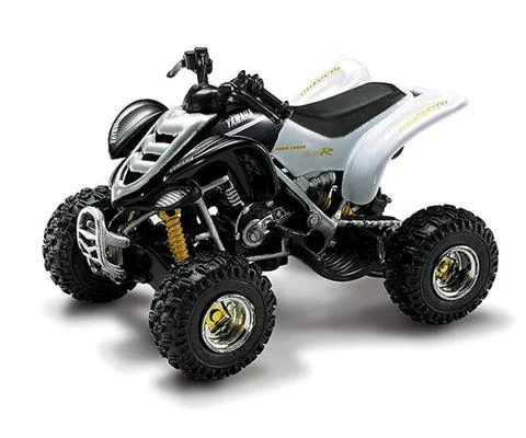 Yamaha Raptor 660R ATV in White and Black - NEW-RAY