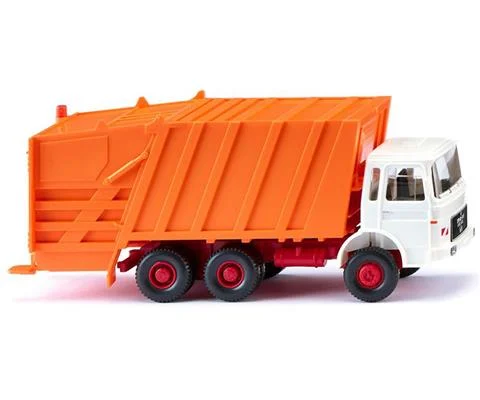 1967-72 Garbage Refuse Truck in White and Communal Orange