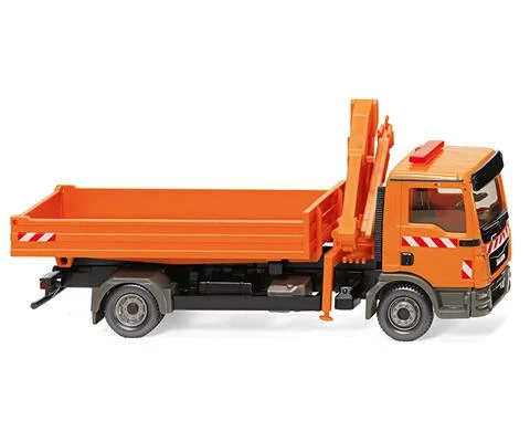 Municipal Service - MAN TGL Euro 6 Flatbed Truck with Loading Crane