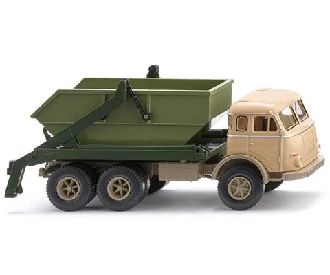 1955-61 Henschel Dump Truck in Beige and Olive Green