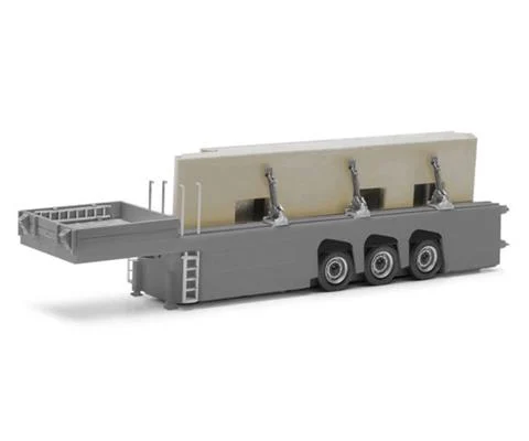 Concrete Parts Trailer with Load - HERPA