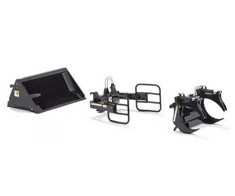 Bressel Lade Front Loader Attachments in Black - Set A