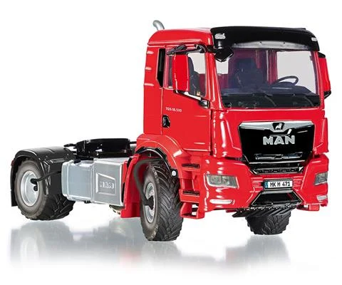 MAN TGS 18 510 4x4 BL 2-Axle Day Cab in Red - Cab Only