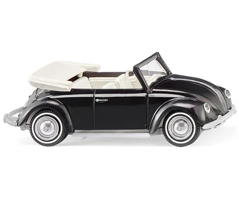 Volkswagen Beetle 1200 Convertible in Black - WIKING