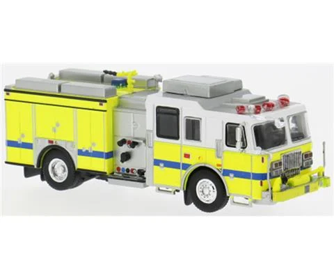 2013 Seagrave Attacker Fire Truck in Yellow and White - PCX87