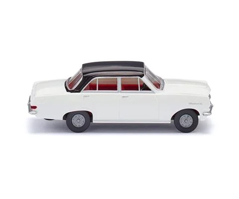 Opel Rekord A in White with Black roof - WIKING