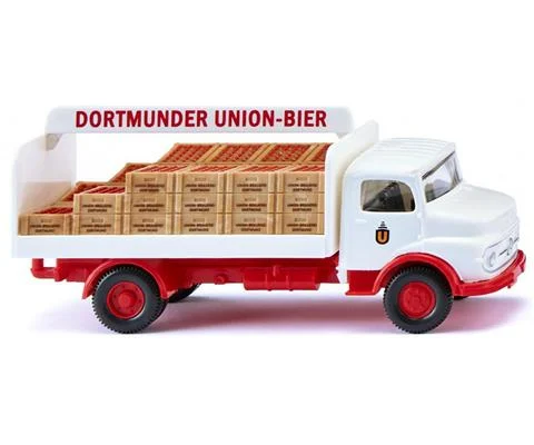 -1969-71 Mercedes-Benz Beverage Truck in White and Traffic Red