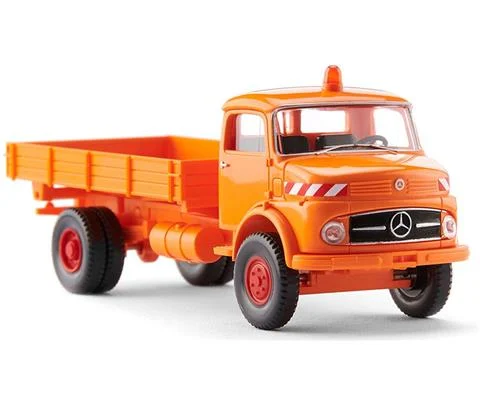1959-67 Mercedes-Benz LAK 710 Flatbed Dump Trailer in Communal Orange