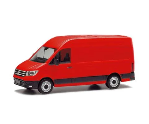 Volkswagen Crafter High Roof Cargo Van in Red - HERPA