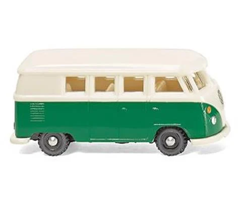 Volkswagen T1 Bus in Patina Green and Pearl White - WIKING