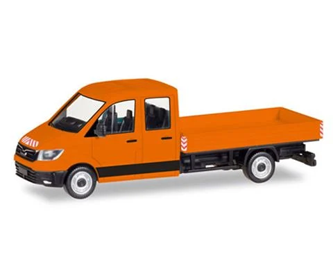 MAN TGE Crew Cab Truck with Flatbed - HERPA