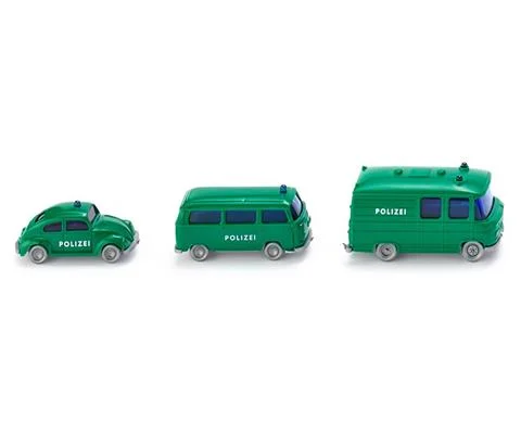 Polizei Car Set in Green - WIKING