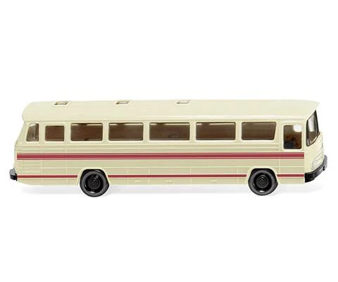 Mercedes-Benz O 302 Tour Bus in Light Ivory with Red Stripes