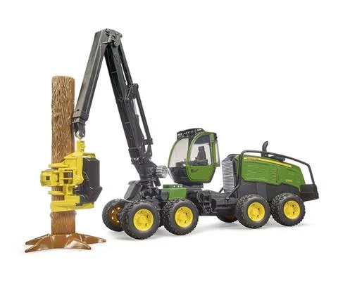 John Deere Harvester 1270 G with Log and Stump - BRUDER