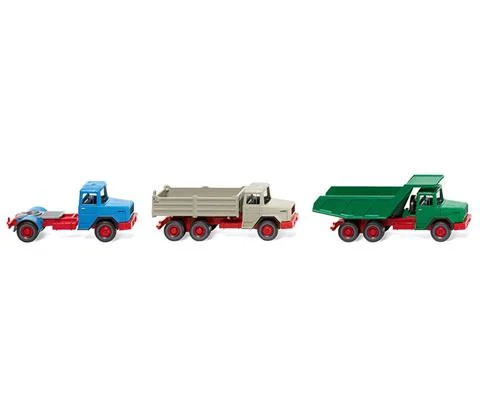 Magirus Baubullen German Bulls Set - WIKING