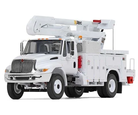 International DuraStar with Utility Bucket Body in White - FIRST GEAR