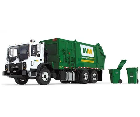 Waste Management - Mack TerraPro Refuse Truck with Heil Side Loader and Bins