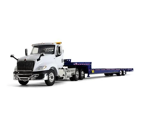 International LT in White with Ledwell Hydratail Trailer - FIRST GEAR