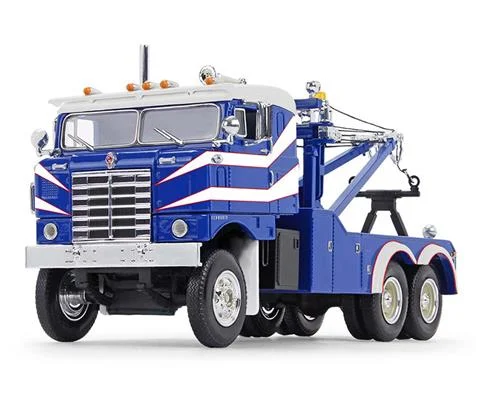 1953 Kenworth Bullnose Heavy-Duty Wrecker in Rich Blue and White