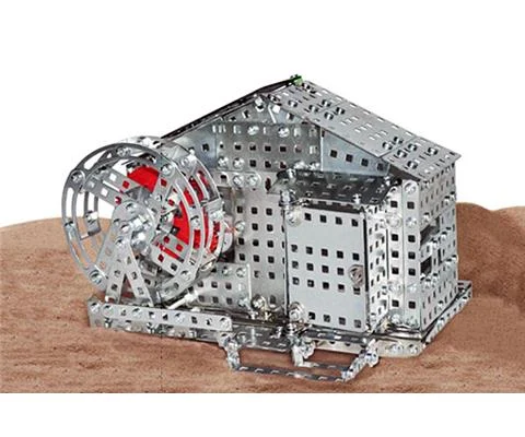 Water Mill with Solar Cell - Metal Construction Kit