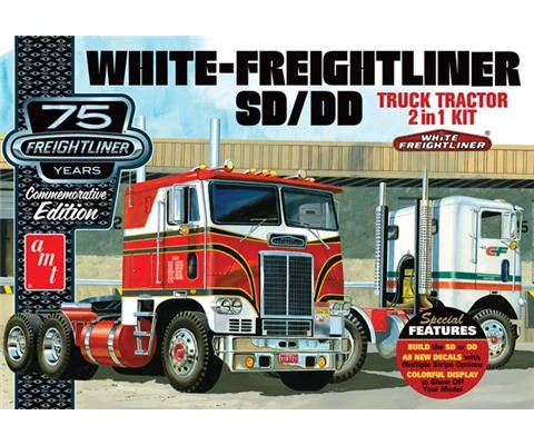 White Freightliner 2-in-1 SC/DD Cabover Tractor 75th Anniversary