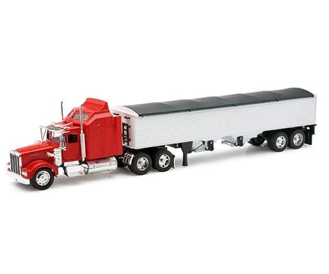 Kenworth W900 Tractor with Grain Trailer - NEW-RAY