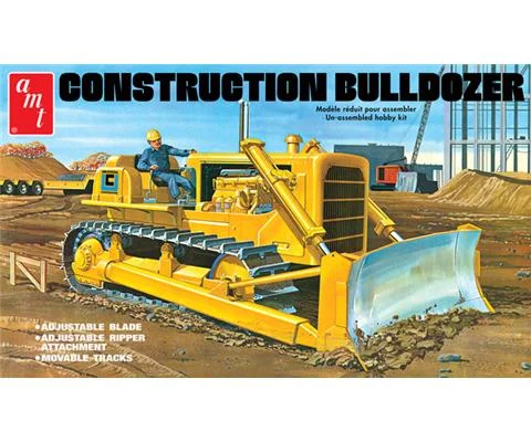 Construction Bulldozer Plastic Model Kit - AMT