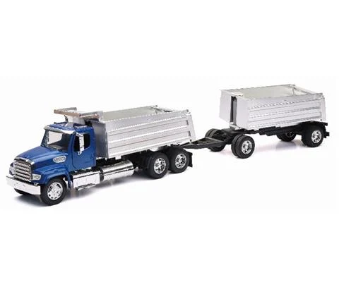 Freightliner 114SD Tandem Dump Truck with Dump Trailer - NEW-RAY