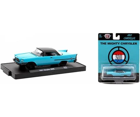 1957 Chrysler 300C in Blue with Black Accents - M2MACHINES
