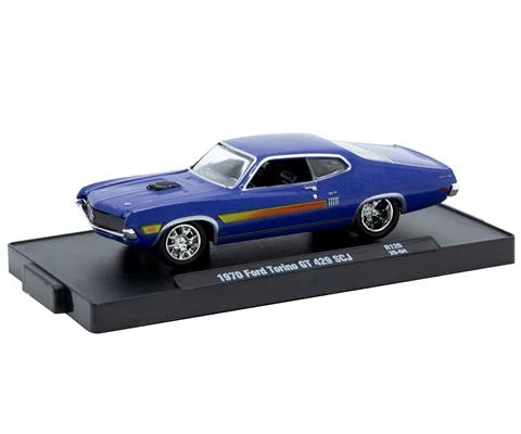1970 Ford Torino GT 429 SCJ in Blue - M2MACHINES