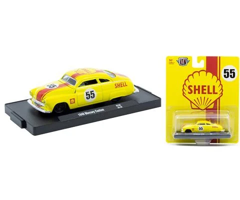 Shell - 1949 Mercury Custom in Yellow with Number 55