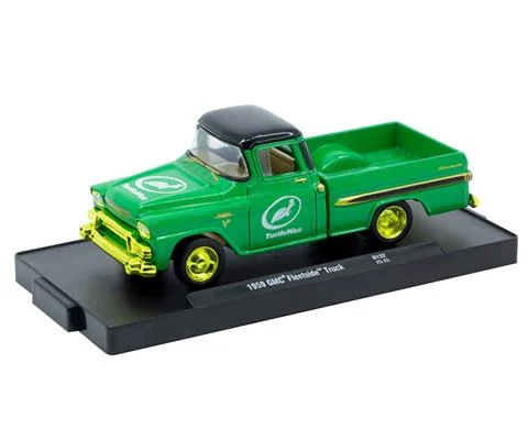 Turtlewax - 1959 GMC Fleetside Truck in Green with Gold Chrome Rims and Accents