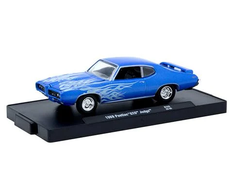 1969 Pontiac GTO Judge in Blue with Flames - M2MACHINES