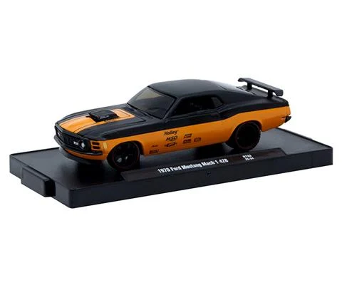 1970 Ford Mustang Mach 1 428 in Orange and Black - M2MACHINES